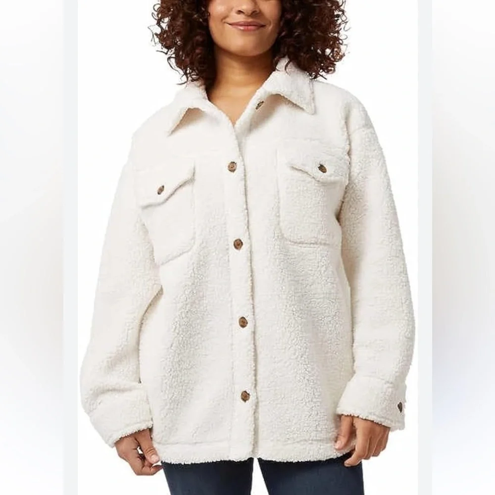 Women's Cream Teddy Jacket